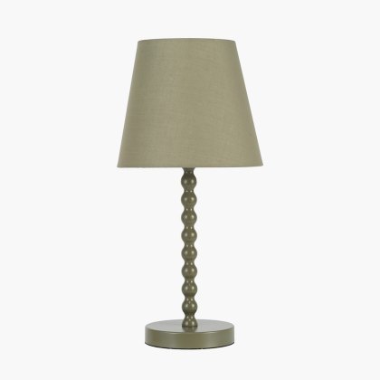 Pacific Sophia Olive Metal Bobble Table Lamp