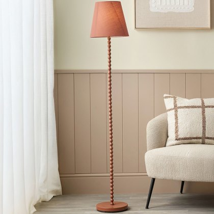 Pacific Sophia Terracotta Metal Bobble Floor Lamp