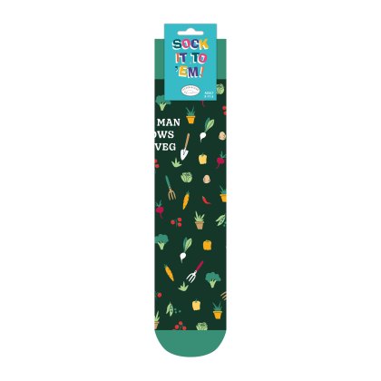 Otter House This Man Knows His Veg Socks Otter House This Man Knows His Veg Socks