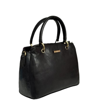 Nova Leathers Black Goat Leather Grab Bag Nova Leathers Black Goat Leather Grab Bag