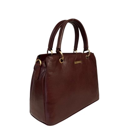 Nova Leathers Dark Brown Goat Leather Grab Bag Nova Leathers Dark Brown Goat Leather Grab Bag