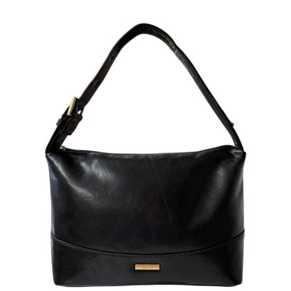 Nova Leathers Black Short Handle Shoulder Bag Nova Leathers Black Short Handle Shoulder Bag