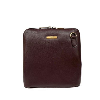 Nova Leathers Hot Chocolate Small Dome Bag Nova Leathers Hot Chocolate Small Dome Bag