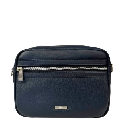 Nova Leathers Navy Camera Bag