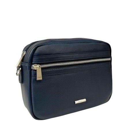 Nova Leathers Navy Camera Bag