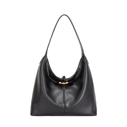 David Jones Black Slouchy Button Hobo Bag David Jones Black Slouchy Button Hobo Bag
