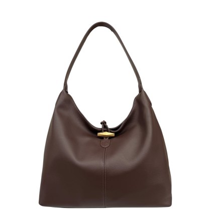 David Jones Sandalwood Brown Slouchy Button Hobo Bag David Jones Sandalwood Brown Slouchy Button Hobo Bag