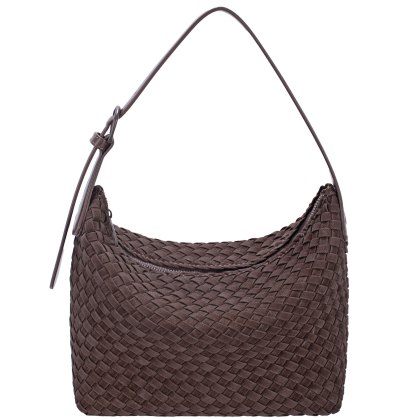 David Jones Hot Chocolate Weave Shoulder Bag