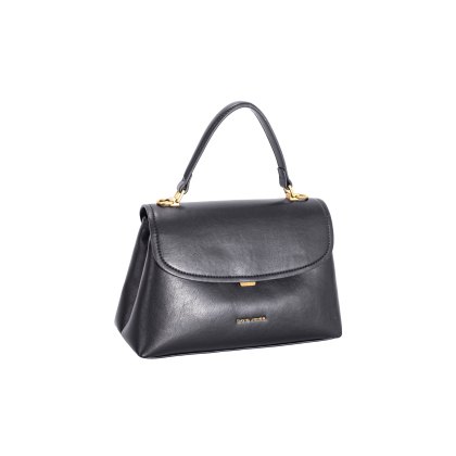 David Jones Black Leather Effect Top Handle Grab Bag David Jones Black Leather Effect Top Handle Grab Bag