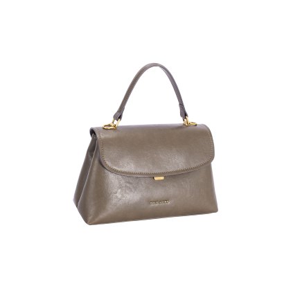 David Jones Mist Moss Leather Effect Top Handle Bag