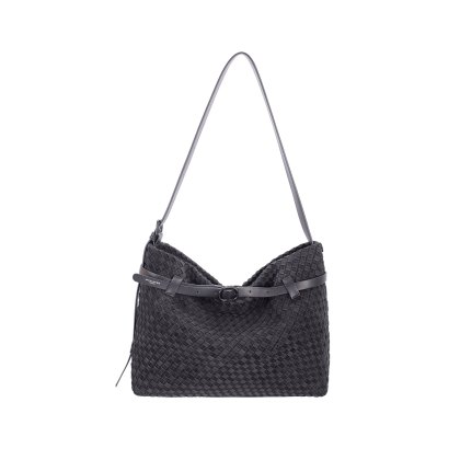 David Jones Black Weave Long Shoulder Bag David Jones Black Weave Long Shoulder Bag