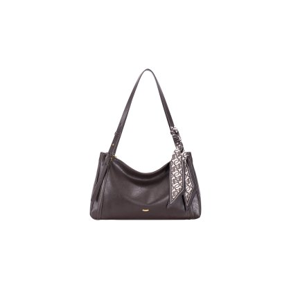 David Jones Wenge Wood Leather Effect Slouchy Shoulder Bag David Jones Wenge Wood Leather Effect Slouchy Shoulder Bag