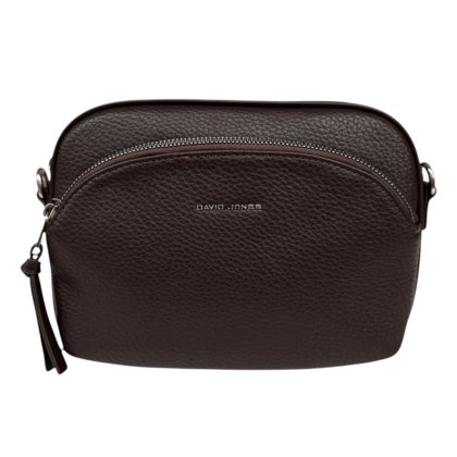 David Jones Hot Chocolate Twin Pocket Crossbody Bag David Jones Hot Chocolate Twin Pocket Crossbody Bag