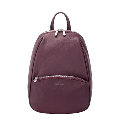 David Jones Dark Bordeaux Rounded Backpack David Jones Dark Bordeaux Rounded Backpack
