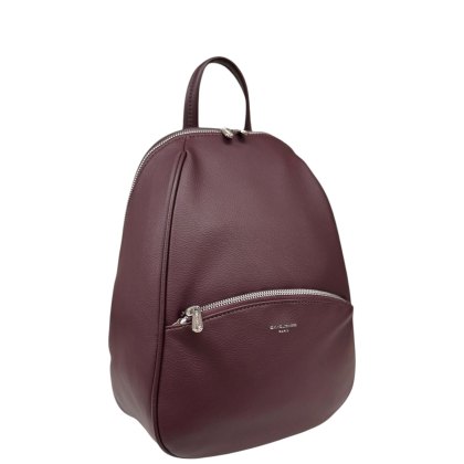 David Jones Dark Bordeaux Rounded Backpack David Jones Dark Bordeaux Rounded Backpack
