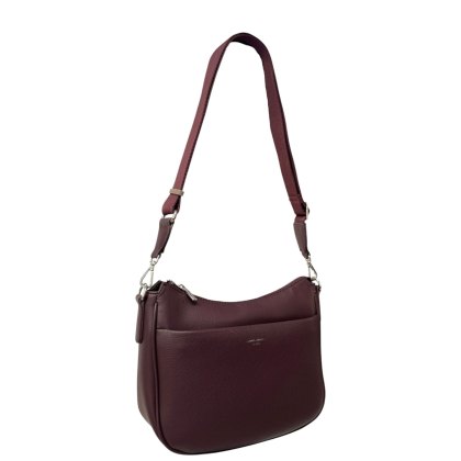 David Jones Dark Bordeaux Simple Shoulder Bag David Jones Dark Bordeaux Simple Shoulder Bag