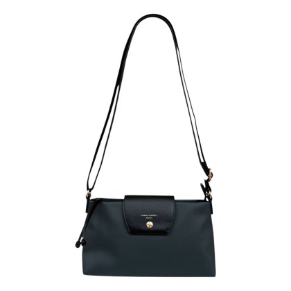 David Jones Black Small Tab Over Shoulder Bag David Jones Black Small Tab Over Shoulder Bag