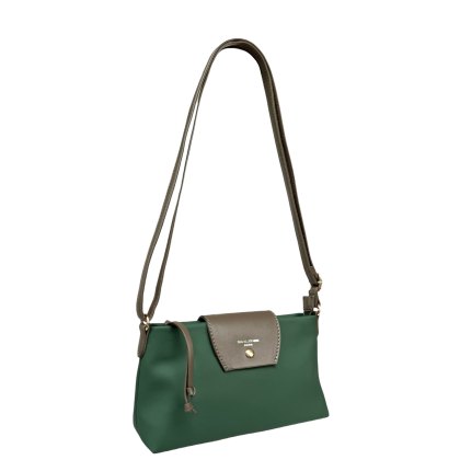 David Jones Empire Green Small Tab Over Shoulder Bag David Jones Empire Green Small Tab Over Shoulder Bag