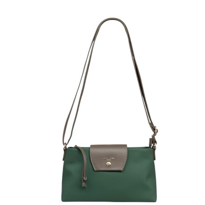 David Jones Empire Green Small Tab Over Shoulder Bag David Jones Empire Green Small Tab Over Shoulder Bag