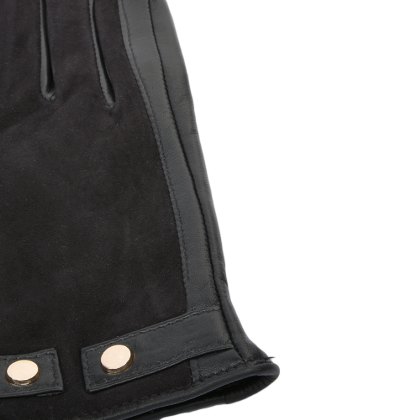 Ashwood Leather Suede & Leather Black Gloves Ashwood Leather Suede & Leather Black Gloves