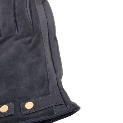 Ashwood Leather Suede & Leather Navy Gloves Ashwood Leather Suede & Leather Navy Gloves