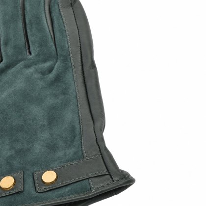 Ashwood Leather Suede & Leather Green Gloves Ashwood Leather Suede & Leather Green Gloves