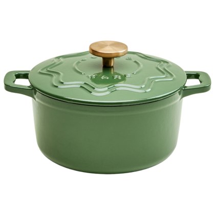 Judge Cast Iron 20cm Casserole Green Judge Cast Iron 20cm Casserole Green