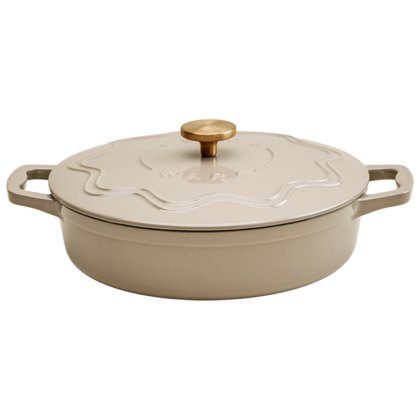 Judge Cast Iron 28cm Shallow Casserole Mushroom Judge Cast Iron 28cm Shallow Casserole Mushroom