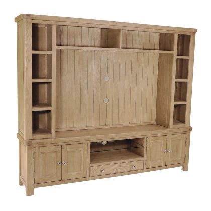 Hamilton Oak Extra Large TV Unit & Top Hamilton Oak Extra Large TV Unit & Top