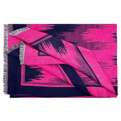 A & B Zig Zag Colourful Texture Cotton Mix Scarf Assorted