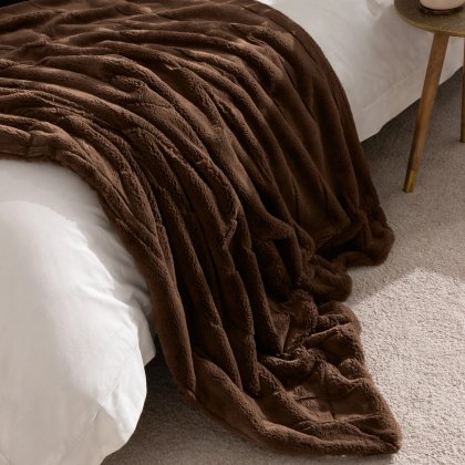 Paoletti Empress Throw Brown