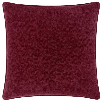 Yard Heath Washed Velvet Cushion Beetroot