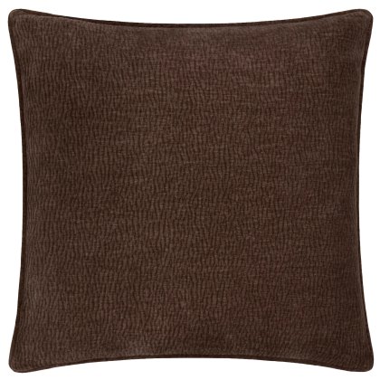 Yard Heath Washed Velvet Cushion Espresso Brown