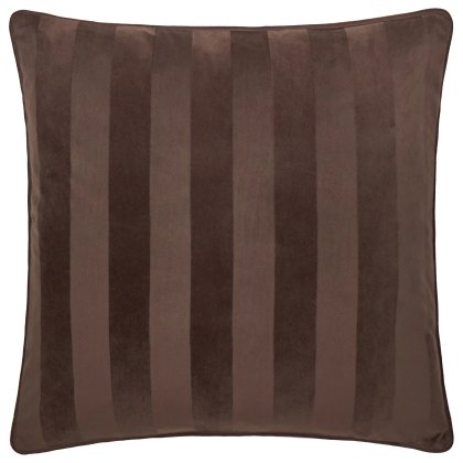 Paoletti Regency Stripe Cushion Chocolate