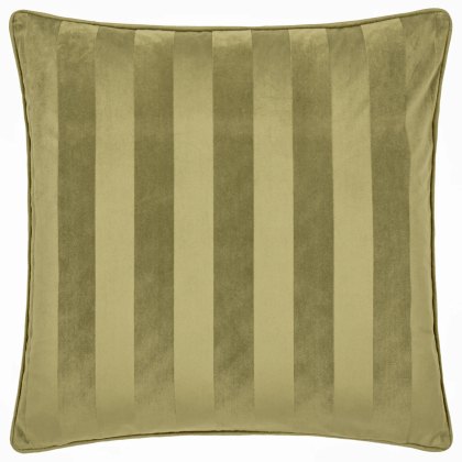 Paoletti Regency Stripe Cushion Olive