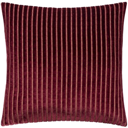 Paoletti Savoy Stripe Cushion Burgundy