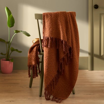 Furn Tweedie Throw Cinnamon Furn Tweedie Throw Cinnamon