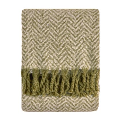 Furn Tweedie Throw Green Furn Tweedie Throw Green