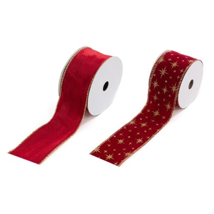 Floralsilk Traditional Red Ribbon Assorted Designs Floralsilk Traditional Red Ribbon Assorted Designs