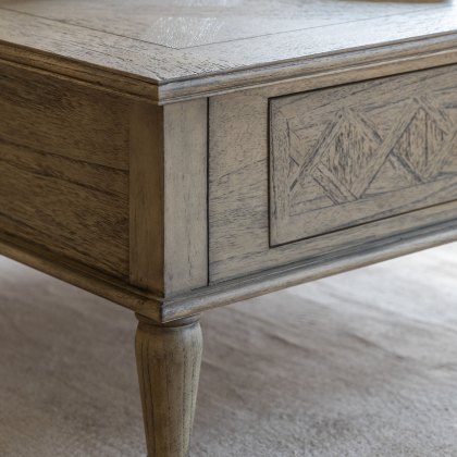Rustique Square 2 Drawer Coffee Table Rustique Square 2 Drawer Coffee Table
