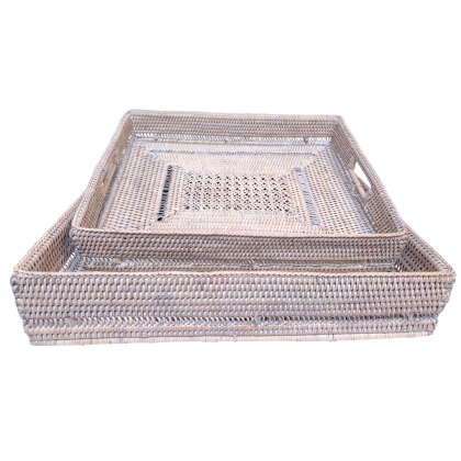 Lows Artisan Weave Decorative Rectangular Tray