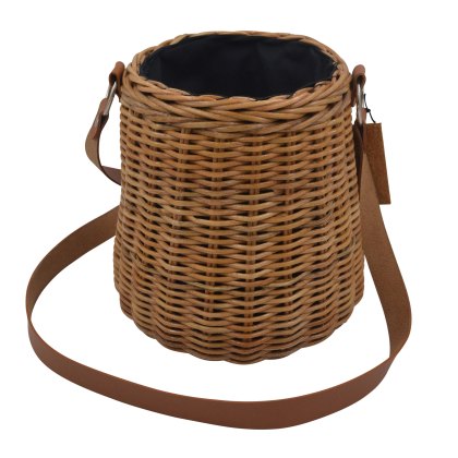 Lows Artisan Weave Asami Bag With Leather Handles