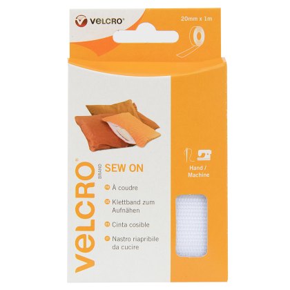 Velcro Hook and Loop Tape Sew-On White Velcro Hook and Loop Tape Sew-On White