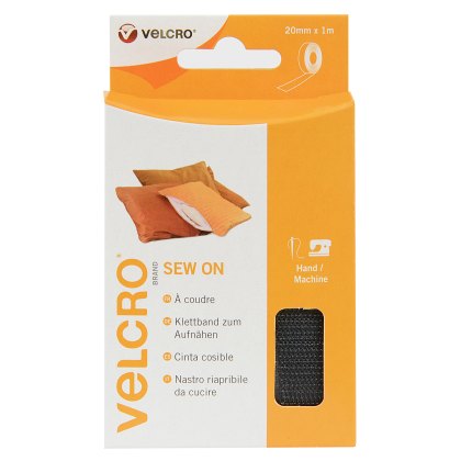 Velcro Hook and Loop Tape Sew-On Black Velcro Hook and Loop Tape Sew-On Black