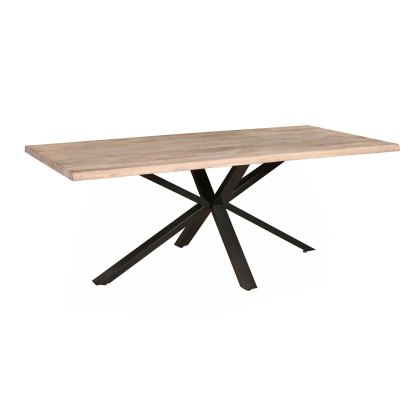 Modena 2m Metal Leg Dining Table