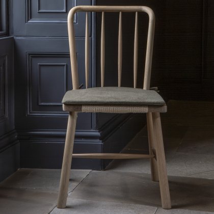 Anderson Grey Oiled Spindle Back Chair Anderson Grey Oiled Spindle Back Chair