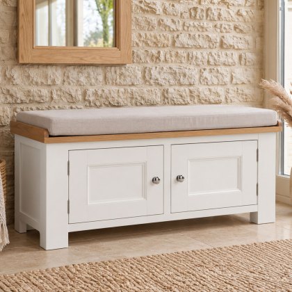 Hamilton White Hall Bench