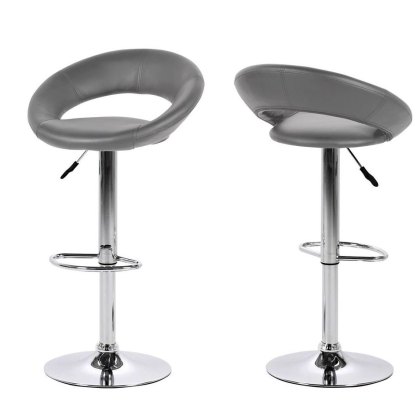 Plump Bar Stool Grey