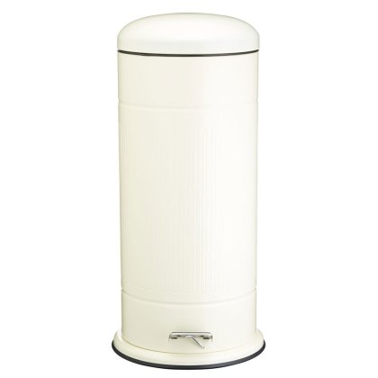 KitchenCraft Living Nostalgia Antique Cream 30 Litre Pedal Bin