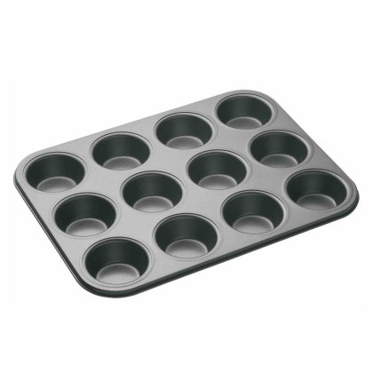 Masterclass Non Stick 12 Hole Deep Baking Pan